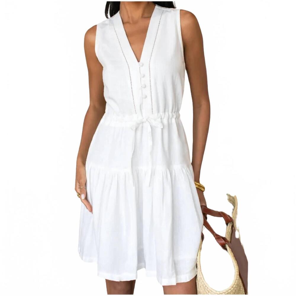 NEW EMERSON FRY basque sundress in ivory